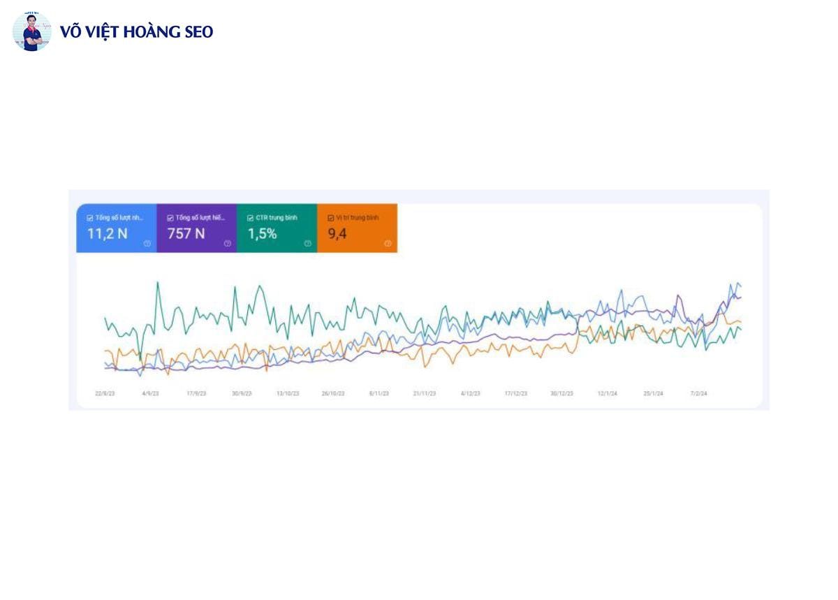 Dữ liệu Google Search Console dự án thú cưng