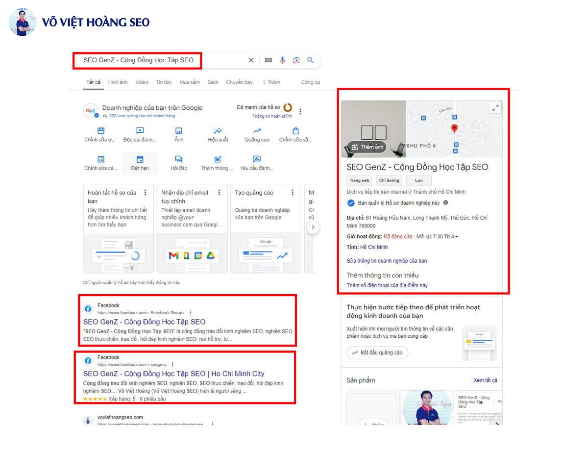 Search dự án SEO GenZ