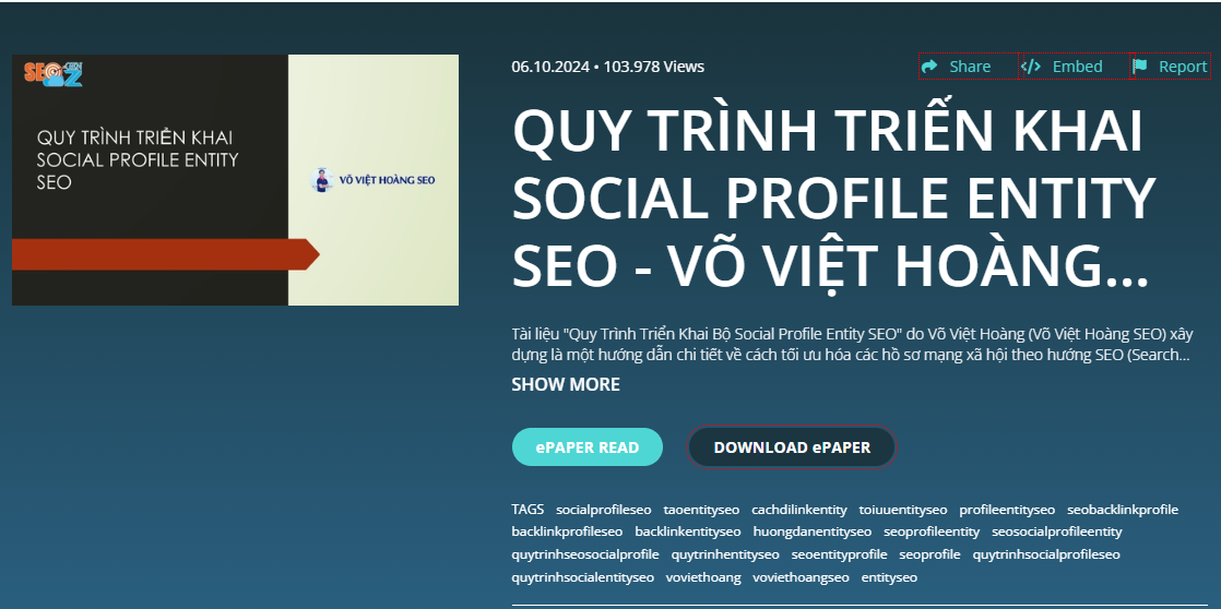 Minh chứng Yumpu VN